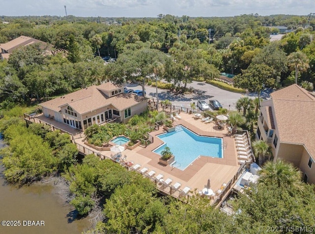 birds eye view of property