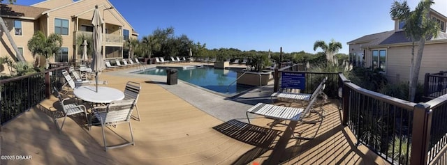 view of pool with a patio