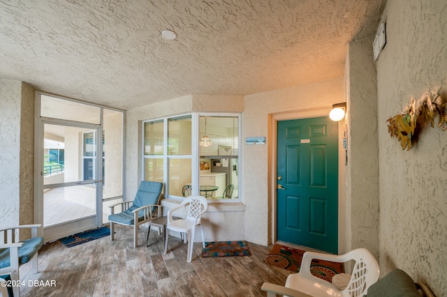 doorway to property with washing machine and dryer