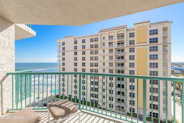2055 S Atlantic Ave Unit 710, Daytona Beach, FL 32118 - balcony featuring a water view