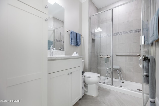 838 Attitude Ave, Daytona Beach, FL 32124 - full bath with toilet, vanity, and a shower stall