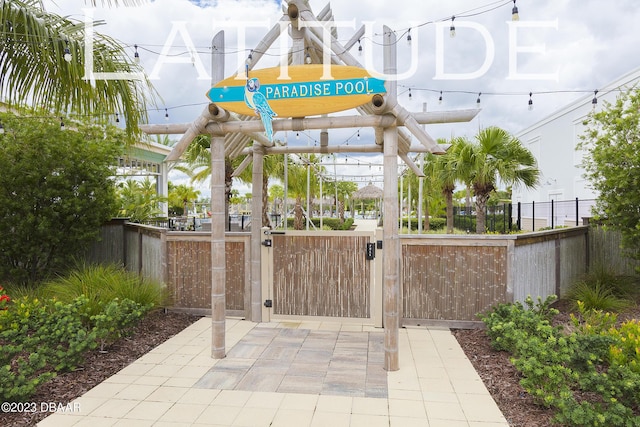 838 Attitude Ave, Daytona Beach, FL 32124 - view of patio featuring a gate