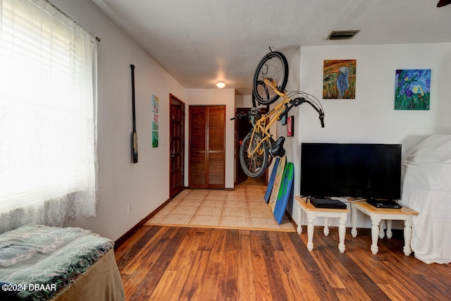 foyer featuring wood-type flooring