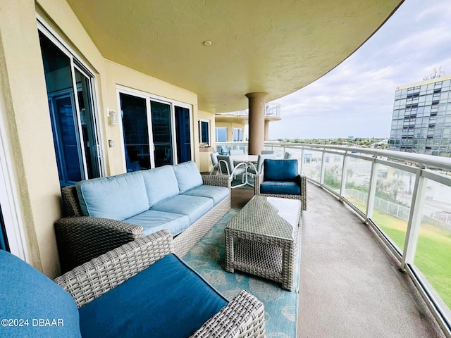 balcony with an outdoor living space