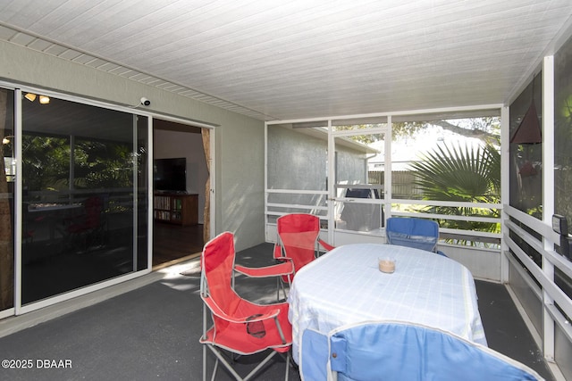 view of sunroom / solarium