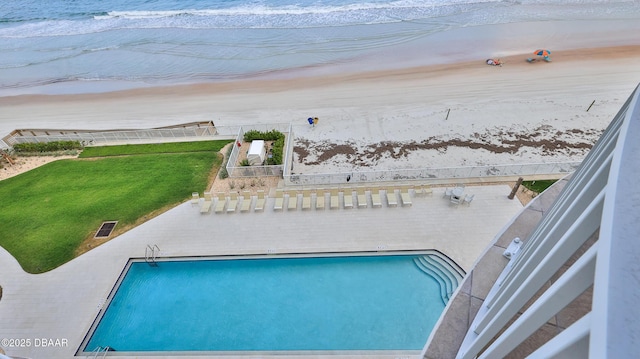 2403 S Atlantic Ave Unit 605, Daytona Beach, FL 32118 - view of pool with a lawn