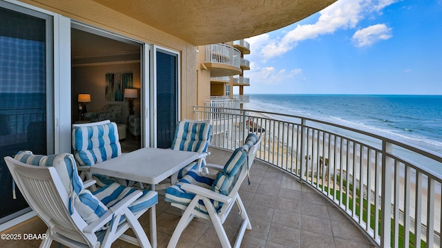 2403 S Atlantic Ave Unit 605, Daytona Beach, FL 32118 - balcony with view of water and beach