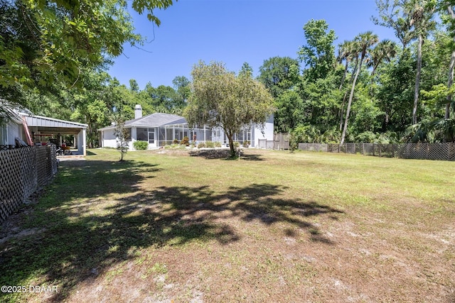 760 Trophy Hunter Trl, New Smyrna Beach, FL 32168 - view of yard with fence