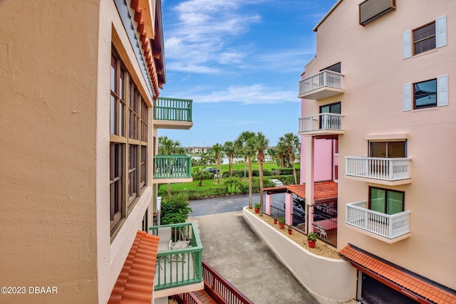 view of balcony