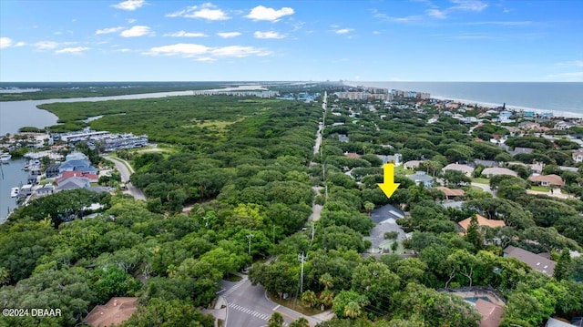 4791 S Peninsula Dr, Ponce Inlet, FL 32127 - birds eye view of property with a water view