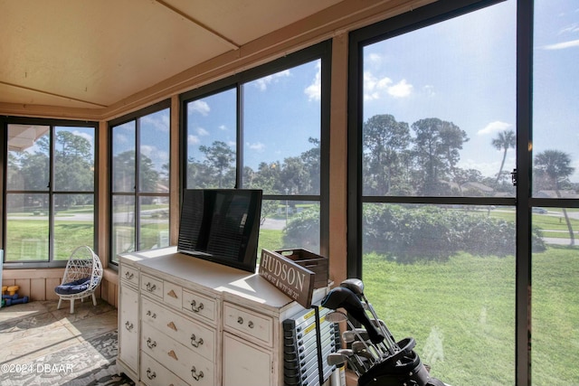 sunroom / solarium featuring a wealth of natural light