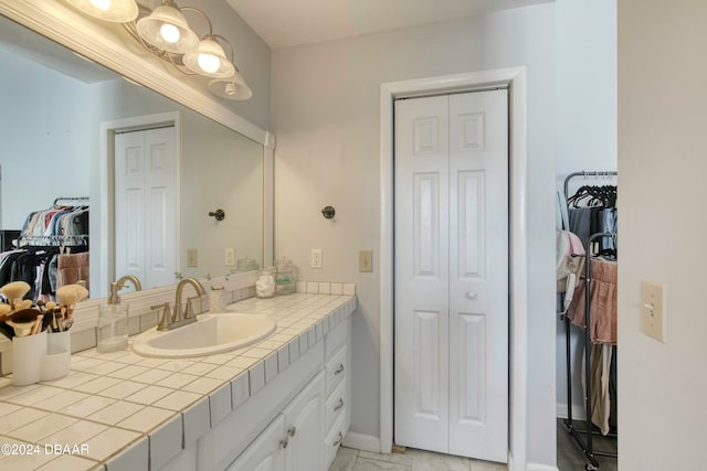 bathroom featuring vanity