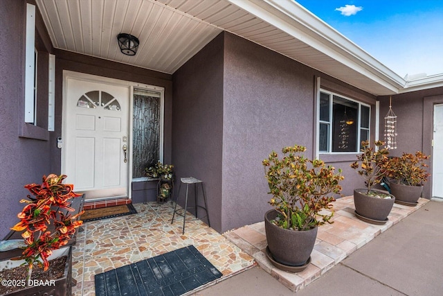 153 University Cir, Ormond Beach, FL 32176 - entrance to property featuring stucco siding