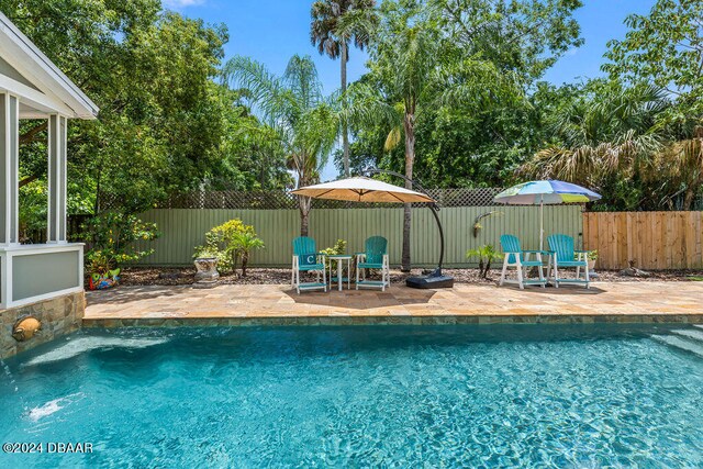 509 Faulkner St, New Smyrna Beach, FL 32168 - view of swimming pool with a patio