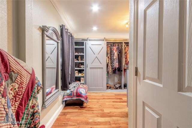 bedroom featuring ceiling fan and hardwood / wood-style flooring