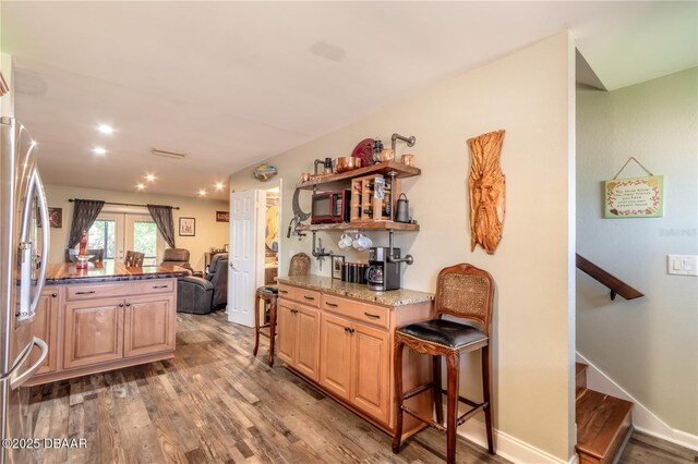 dining room featuring hardwood / wood-style floors