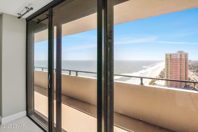 2200 N Atlantic Ave Unit 1602, Daytona Beach, FL 32118 - balcony featuring a water view and a view of city