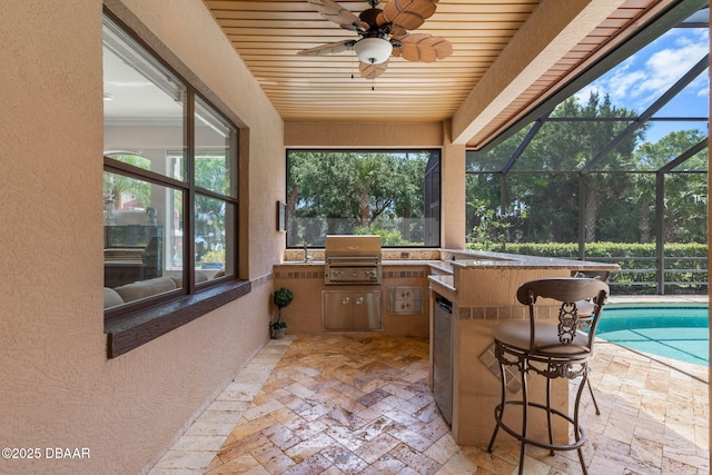 view of sunroom / solarium