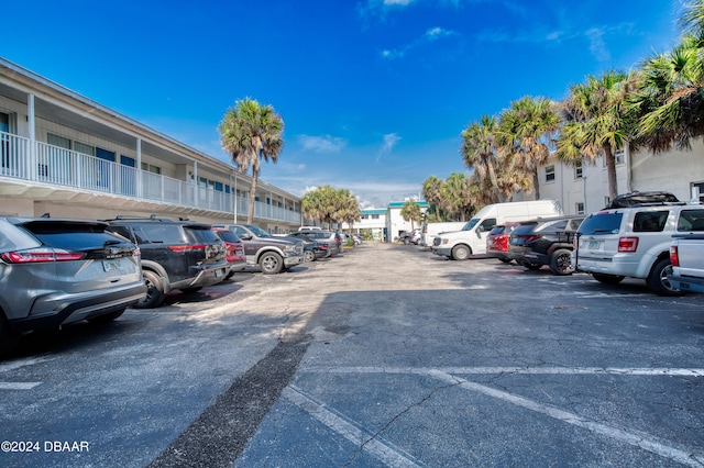 view of parking / parking lot