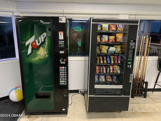 interior space with wine cooler