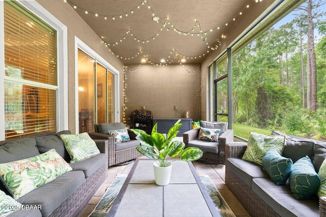 612 Aldenham Ln, Ormond Beach, FL 32174 - sunroom / solarium with outdoor lounge area and ceiling fan