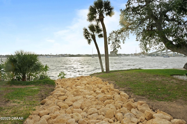 view of water feature