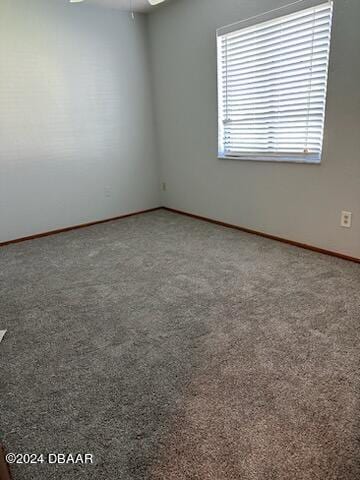 view of carpeted empty room