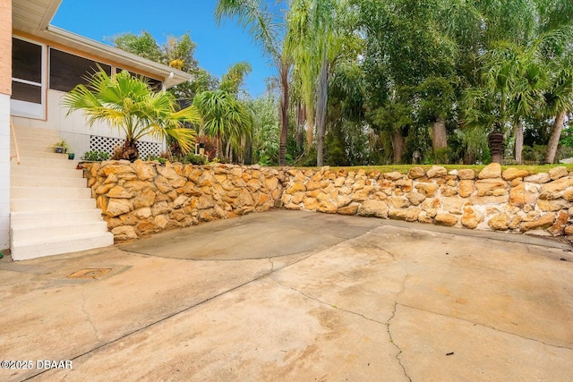 21 Pine Valley Cir, Ormond Beach, FL 32174 - view of patio with stairway