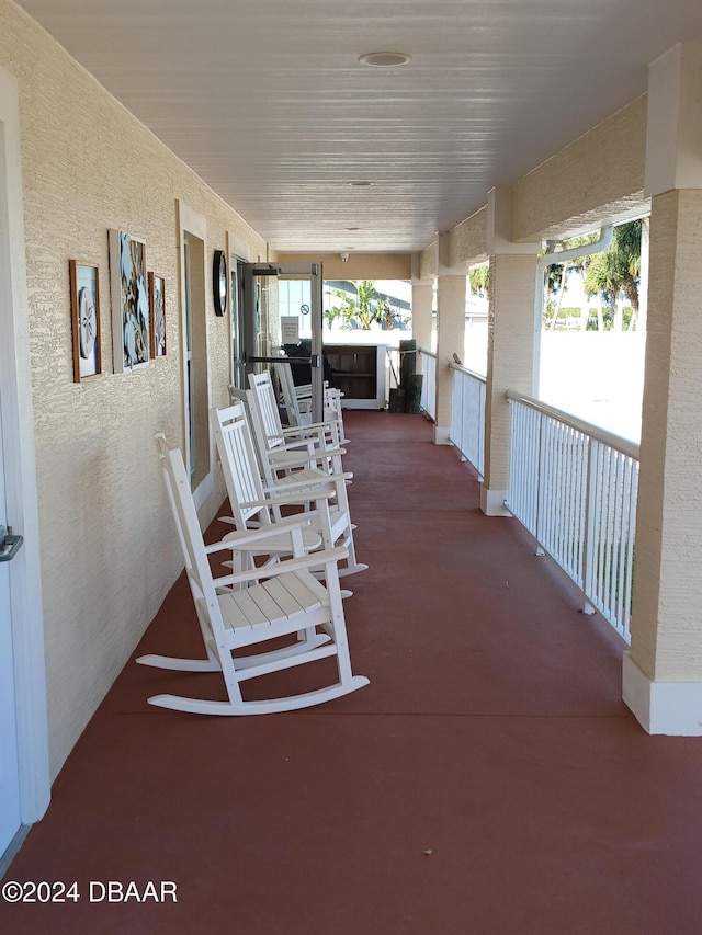 view of patio / terrace featuring covered porch