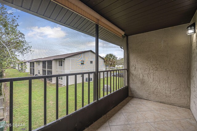 balcony featuring a residential view