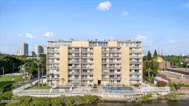 view of property featuring a water view