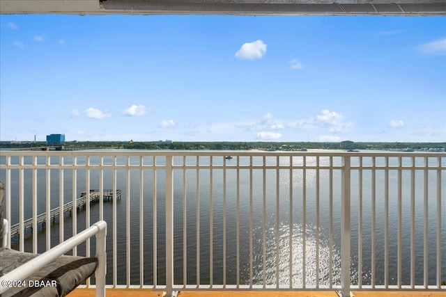 view of water feature