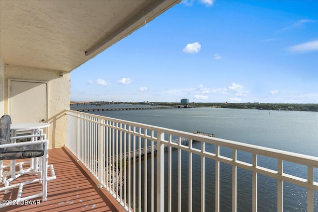 145 N Halifax Ave Unit 707, Daytona Beach, FL 32118 - balcony featuring a water view
