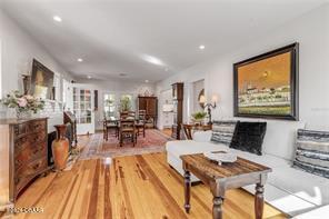 living room featuring hardwood / wood-style flooring