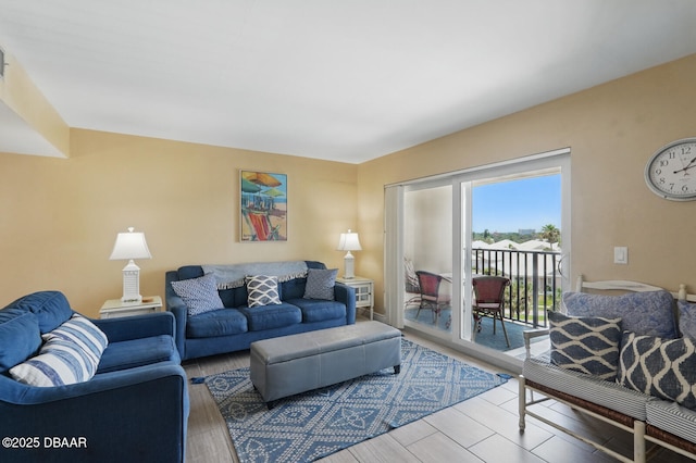 2626 S Atlantic Ave Unit 505, Daytona Beach, FL 32118 - living area featuring wood finished floors