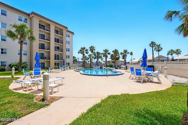 2626 S Atlantic Ave Unit 505, Daytona Beach, FL 32118 - community pool with a patio area
