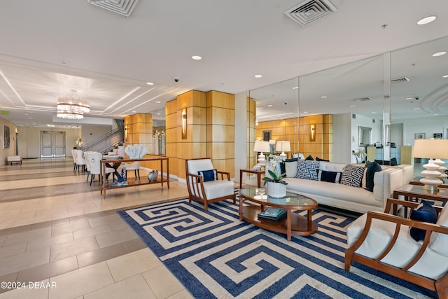 1925 S Atlantic Ave Unit 205, Daytona Beach Shores, FL 32118 - lobby with stairs and recessed lighting
