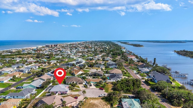 7 Sea Park Ter, Ormond Beach, FL 32176 - drone / aerial view with a residential view and a water view
