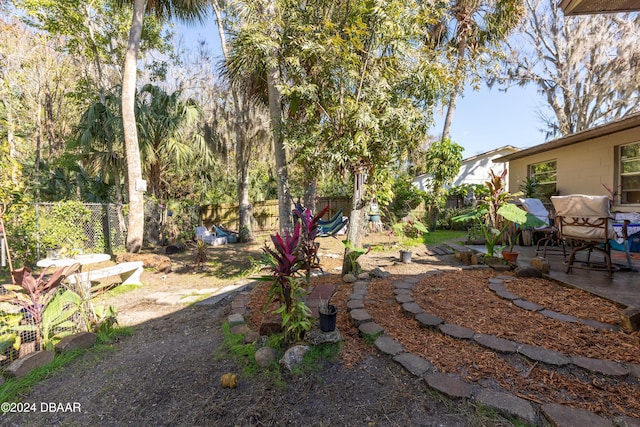 view of yard with a patio