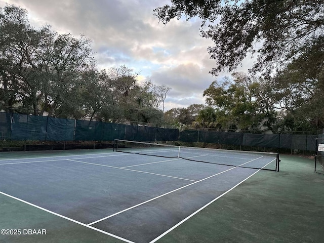 view of sport court