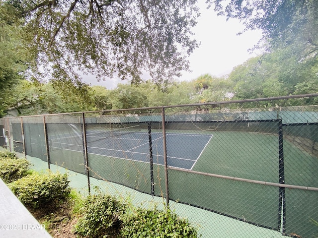 view of tennis court