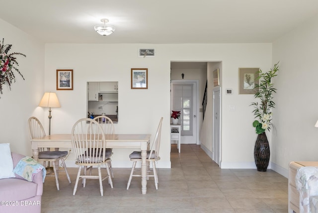 view of dining space