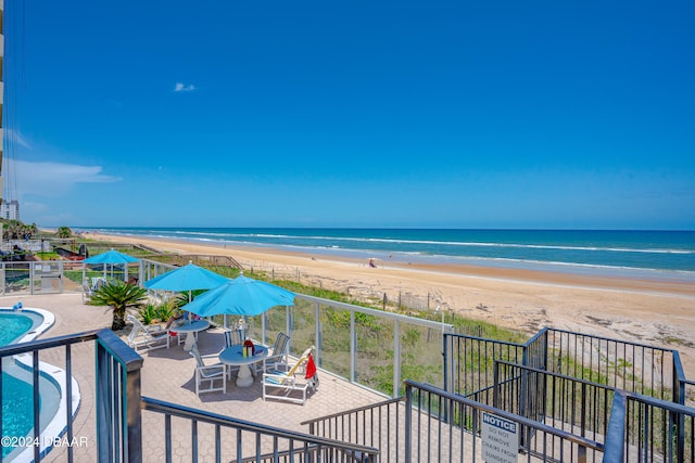 water view featuring a view of the beach