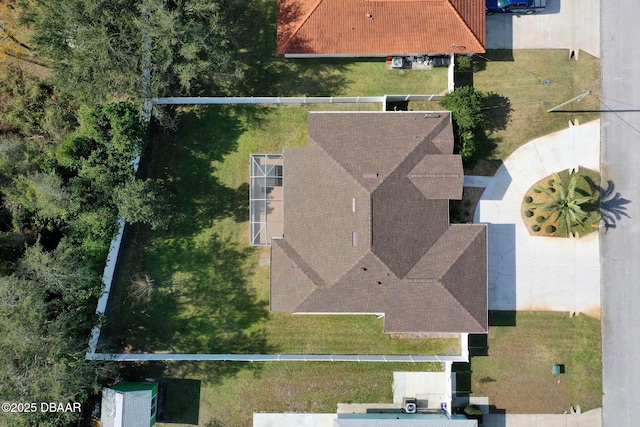 view from above of property