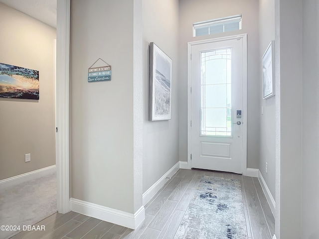 4155 Clifden Dr, Ormond Beach, FL 32174 - doorway with hardwood / wood-style floors
