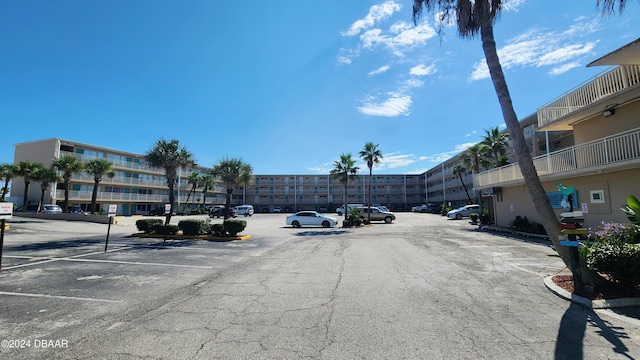 view of parking / parking lot