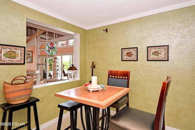 dining room with french doors