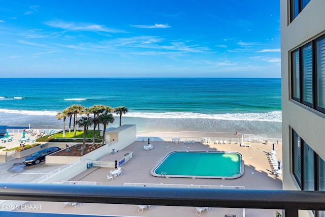 water view with a beach view