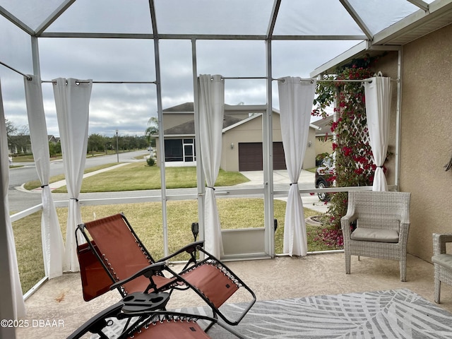 view of sunroom / solarium