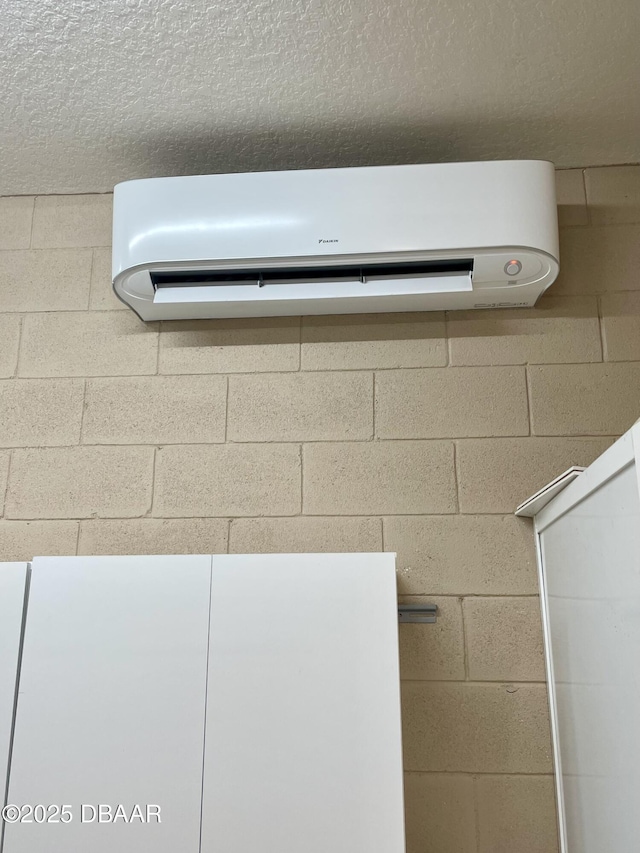 details with a wall mounted air conditioner